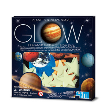 Planetas y Estrellas Glow in the Dark x 20 4M